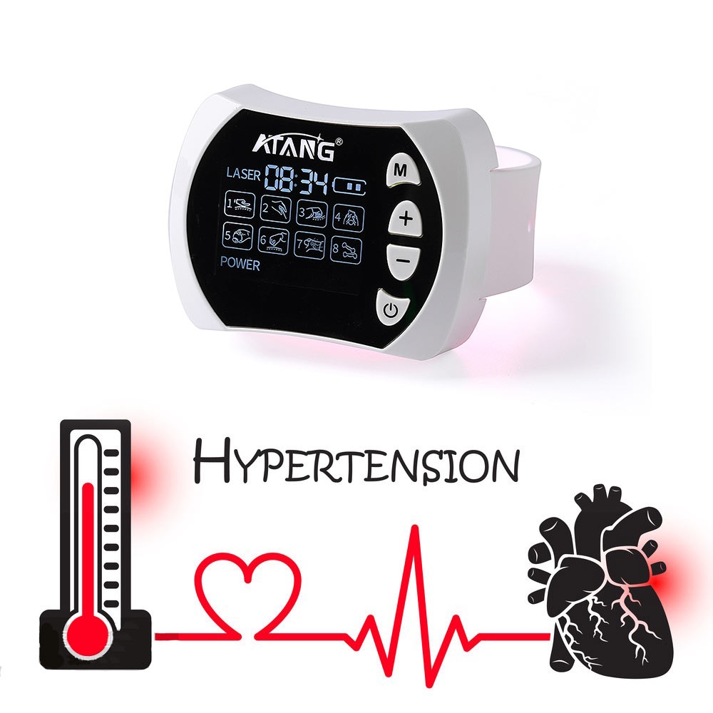 Trending Hot Selling 2023 Laser Watch LLLT Stroke Patients EMS Muscle Stimulation Alzheimer Cold Laser Watch For Hypertension