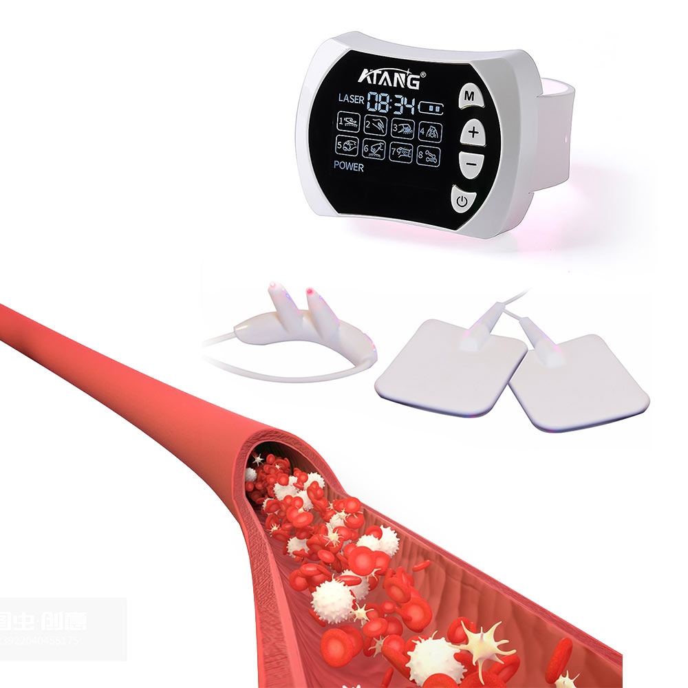 Trending Hot Selling 2023 Laser Watch LLLT Stroke Patients EMS Muscle Stimulation Alzheimer Cold Laser Watch For Hypertension