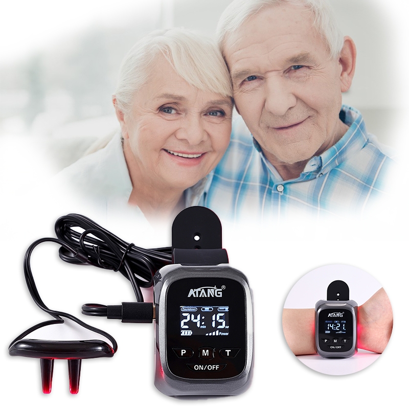 650nm Laser Therapy Watch Home Use High Blood Pressure Treatment for Stroke Prevention Diabetic Watch Weber Medical