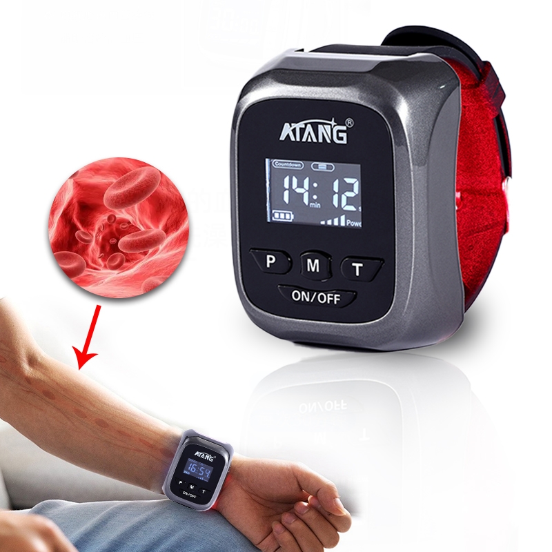 650nm Laser Therapy Watch Home Use High Blood Pressure Treatment for Stroke Prevention Diabetic Watch Weber Medical